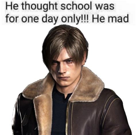 Throwback to this meme format. . Leon kennedy memes
